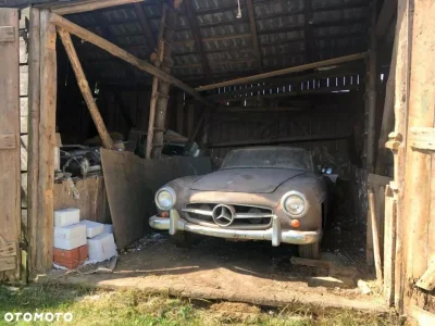 DROZD - Mercedes 190SL - Barn Find - opis deczko dziwny, ale "do obejrzenia w Polsce"...