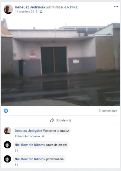 kvoka - Dodał też zdjęcie bramy Zakładu Karnego w Rawiczu: