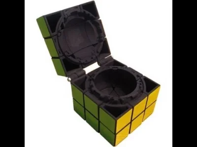 antros - Pudełko w formie kostki Rubika, którą można utworzyć po ułożeniu