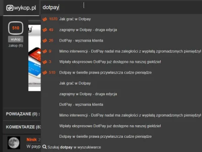 RandomizeUsr0 - Wyszukiwarka jest do niczego! Wczoraj był wykop na temat DotPay
http...