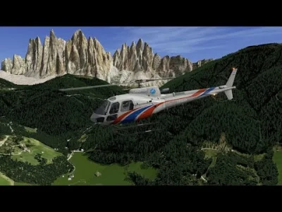 fajazdrowia - #wlochy Dolomity (tam gdzie mieszkałem) #xplane #symulatory #lotnictwo ...