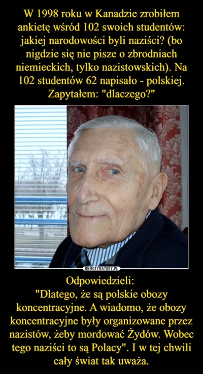 PozytywistycznaMetamorfoza - > Cały świat wie kim byli naziści tylko użytkownicy tego...