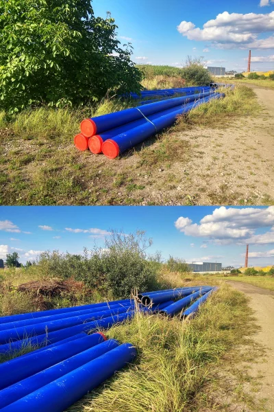 KZMeskoSK__kcnzKK - Do czego mogą być te rury? Średnica z 0,5 metra będzie, a nad dłu...