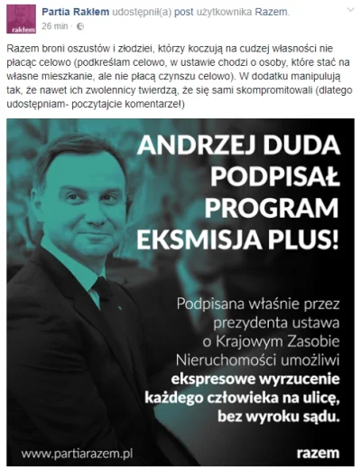 tylkowielkanocny - Razem to najgorszy przykład lewackiego populizmu. #!$%@?ąc nawet o...