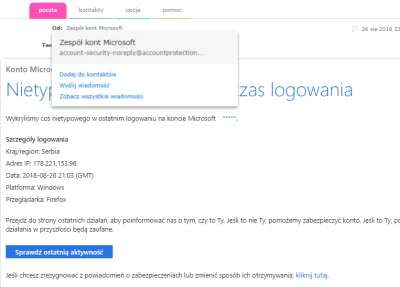 szypon - Mirki, to wygląda legitymacyjnie? 

#microsoft 
#oszukujo ?