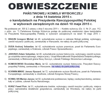 M.....D - Że co? #wyboryprezydenckie2015 #wybory