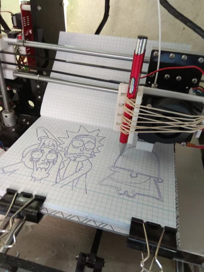 Likaox - Murki zrobiłem sobie na drukarce 3D uchwyt na długopis i teraz będę mógł uda...