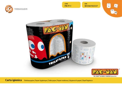 kwmaster - Nudziło mi się i znalazłem papier toaletowy Pac Man.
#gry #pacman #papier...