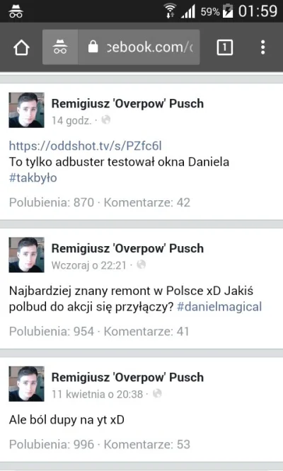 HalpMePLIS - Pierwszy post dotyczy tego rzucania butelką w okno. XDD #danielmagical