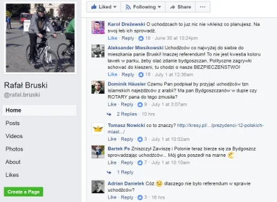 bromberg66 - @diuka: komentarze na profilu prezydenta Bydgoszczy xd lubię go ale przy...