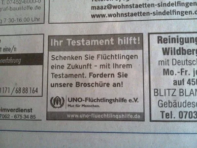 M1r14mSh4d3 - To jest kurna hit.

UNO-Flüchtlingshilfe - to niemieckie NGO pomagają...