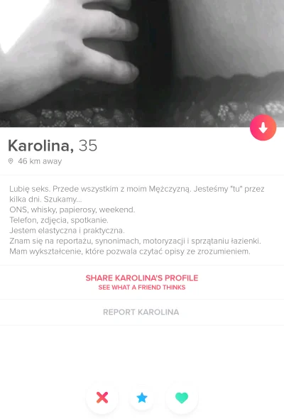 H.....n - Pięknie ją sobie wyszkolił. 
#tinder