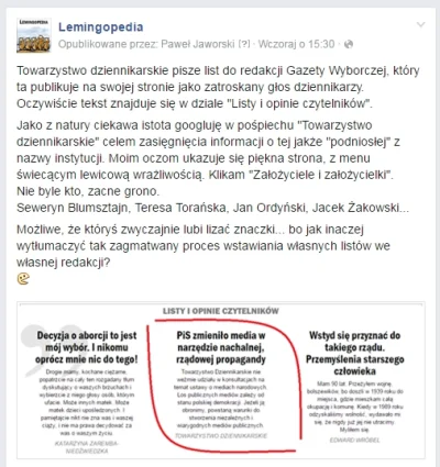 Lemingopedia - Nie dalej jak wczoraj... @Fix także zwrócił na to uwagę ;)