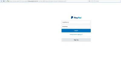 tommit - Ktoś się ładnie natrudził z tą fałszywą stroną paypal-a. Jest nawet ta słynn...