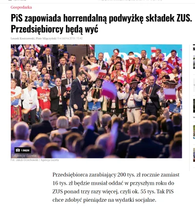 Rabusek - Jeśli pis wprowadzi zniesienie 30 krotności zusu i uzalezni składki przedsi...