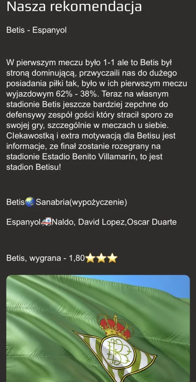 BettingClub - Finał pucharu Hiszpanii będzie rozegrany na stadionie Betisu, gospodarz...