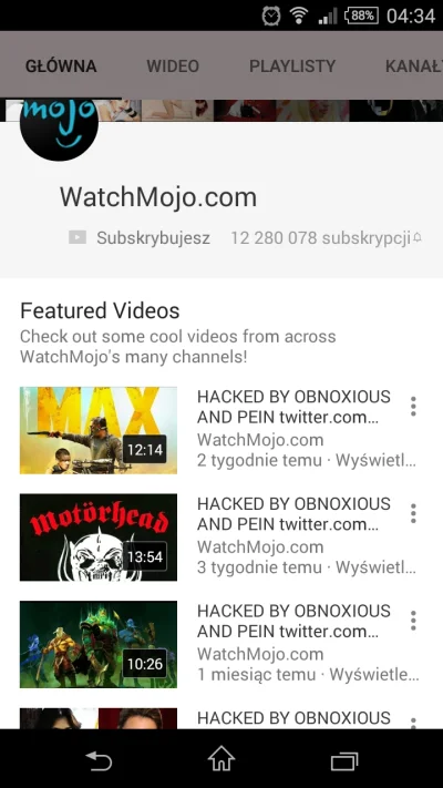 prosiaczek - WachMojo hacked..

#hack #watchmojo #youtube