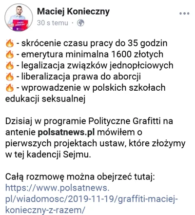s.....0 - Dla odmiany Maciej Konieczny :)
https://www.polsatnews.pl/wiadomosc/2019-1...
