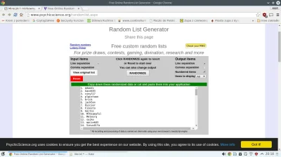 dwakotykastrowane - Losowanie za mna. Z jakiegos powodu random.org nie moglo zaladowa...