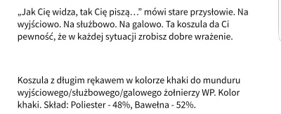 resuf - Tak BTW to współczuję wojskowym, że muszą nosić koszule galowe z tak nędznym ...