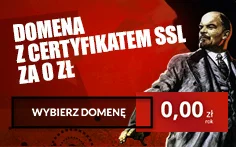 Domowik - Nazwa.pl promowała się grafiką z Leninem. Zdążyli już chyba zmienić, ale In...