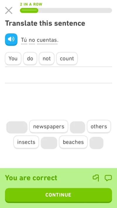 krol-gor - Czy Duolingo chce mi coś powiedzieć? #duolingo #hiszpanski #nauka #dziendo...