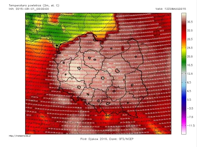 D.....e - Dotychczas w historii Polski najwyższą zarejestrowaną temperaturą było 40,2...