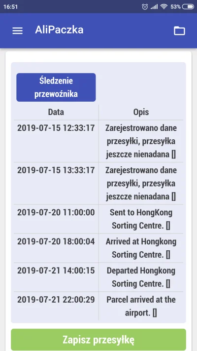 Dawid_013 - #gearbest #priorityline #xiaomi #mi9 #tracking 
Kiedy mogę się spodziewa...