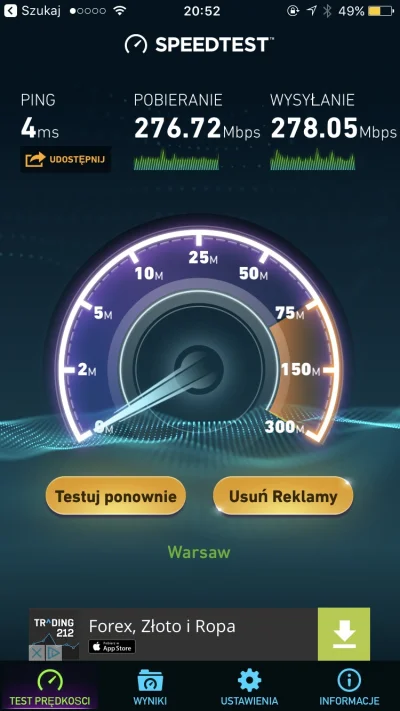 abramek - A Wy co? Nadal 10 mega? ( ͡° ͜ʖ ͡°) 

#abramekpracuje #speedtest #internet