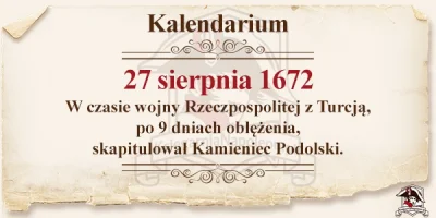 ksiegarnia_napoleon - #kamieniec #podole #turcja #oblezenie #kalendarium