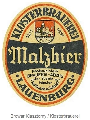 S.....r - Etykieta piwa 1857r

Lębork / Lauenburg

Browar "Klasztorny" / "Klosterbrau...