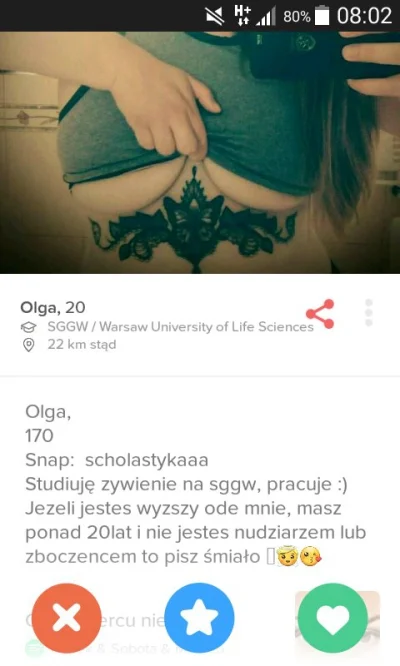 Rozpustnik - Macie stulejki popiszcie sobie
Nie lubi takich od fikołków xD 

#tinder ...