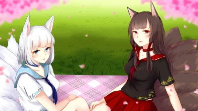 LlamaRzr - #randomanimeshit #azurlane #akagi #kaga #kemonomimi #kitsunemimi #blushedf...