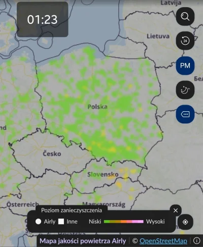 KingRagnar - Poziom zanieczyszczenia kraju na 01:23 

Wybrałem opcję PM - wyświetla t...