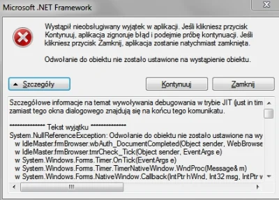 p.....7 - Takie coś wyskoczyło mi przy próbie zalogowania do #idlemaster Wie ktoś o c...