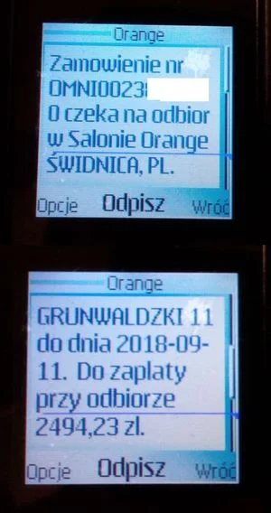 clever8 - @clever8: Dodaję także zdjęcia z potwierdzenia zamówienie przez orange