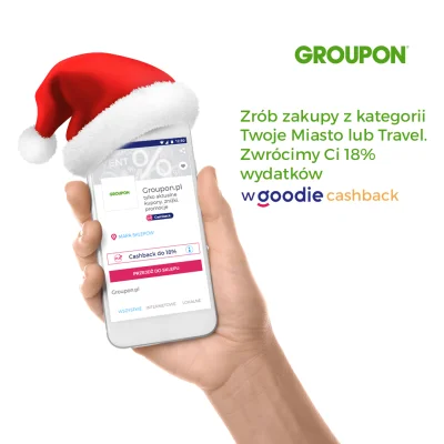 Goodie_pl - Tylko z #goodie #cashback otrzymasz 18% zwrotu za zakupy na #groupon w ka...