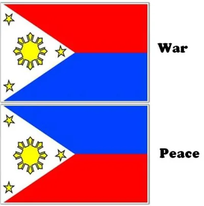 e.....m - Filipy to jedyny kraj, który zmienia flagę kiedy jest w stanie wojny.
#cie...