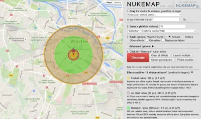 eeemil - Znalazłem takie coś: http://nuclearsecrecy.com/nukemap/
Stronka pokazuje ef...