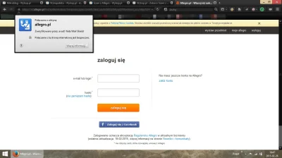ShugabanKasar - Ostatnio podczas logowania do Allegro wyskakiwał komunikat informując...