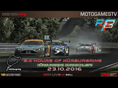 IRG-WORLD - Trwa live stream z 2.4 godzinnego wyścig na Nürburgringu. 
Zapraszamy na...