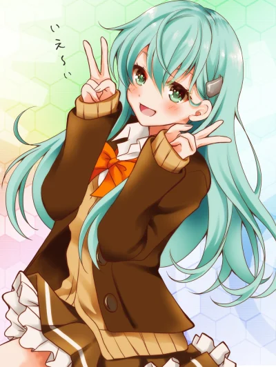 Morimasa - #randomanimeshit #kantaicollection #suzuya #blushedface #schoolgirl #sheep...