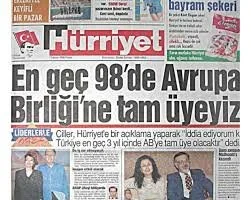 m.....0 - Turecka gazeta z 1995: "Turcja najpóźniej w 1998 wstąpi do UE". ¯\(ツ)/¯