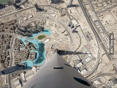 k.....o - Widok z najwyższego punktu Burj Khalifa. #wysokosc #kisielwgaciach #widokzo...