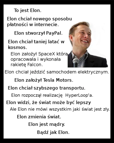 Haz111 - Wszyscy bądźmy jak Elon (ʘ‿ʘ)

#elonmusk #spacex #tesla #hyperloop #belike...