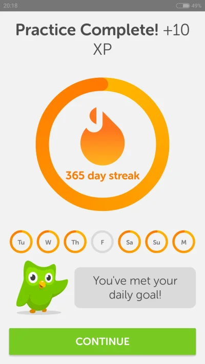 Vincenzo - Stuknął pełny rok kilka dni temu.

#duolingo #chwalesie