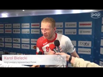 b.....g - Zachowanie Bieleckiego po meczu Polska - Chorwacja. Brawo Polacy!!!

#pil...