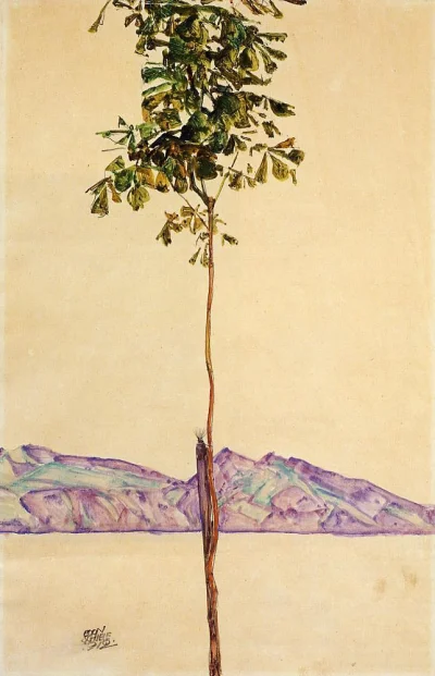 kwasnydeszcz - Egon Schiele - Little Tree (Chestnut Tree at Lake Constance) (1912)

...