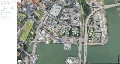 tRNA - Fajna sprawa z #googlemaps informująca o dzisiejszych utrudnieniach w #singapu...
