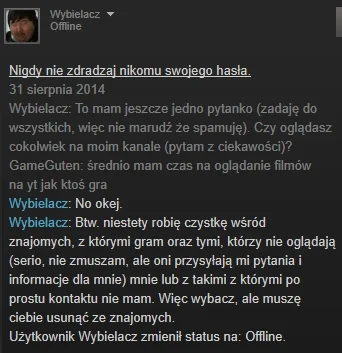 RPG-7 - #wybielacz #steam



ktoś z moich znajomych na steamie zapytał czy bym nie zr...